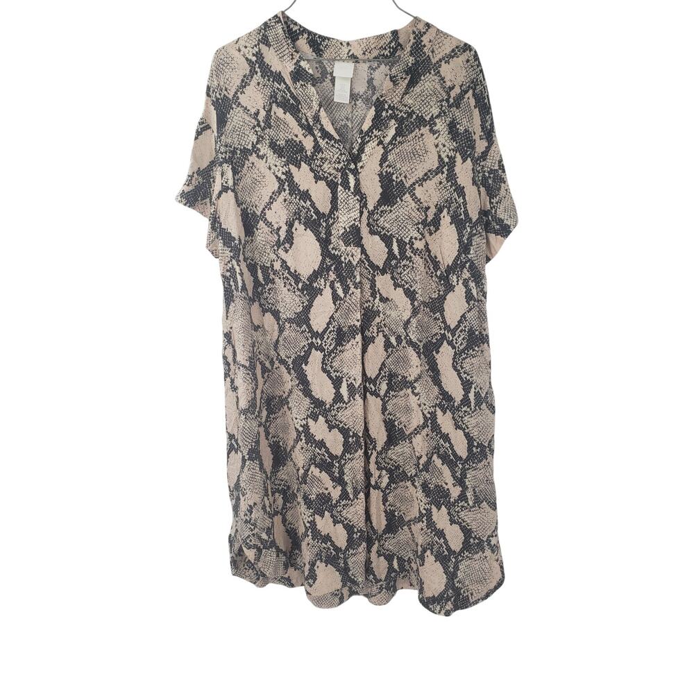 H&M Snakeskin Print Dress Womens Size Small S